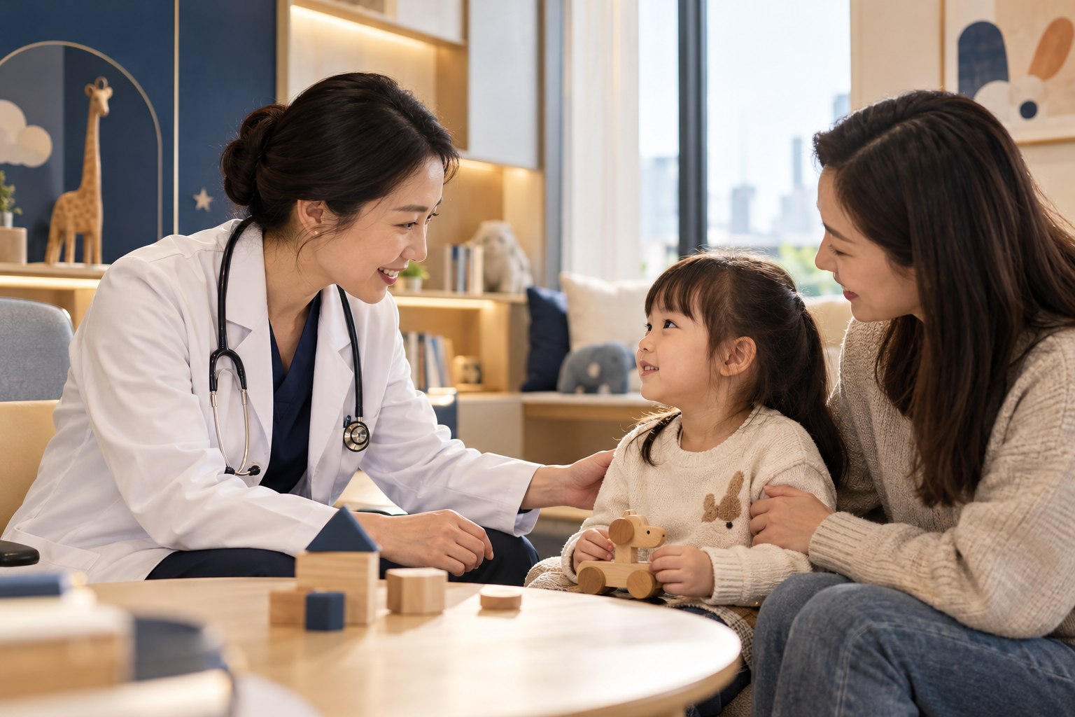 Illustrative specialty scene for Children’s Hospital of Fudan University