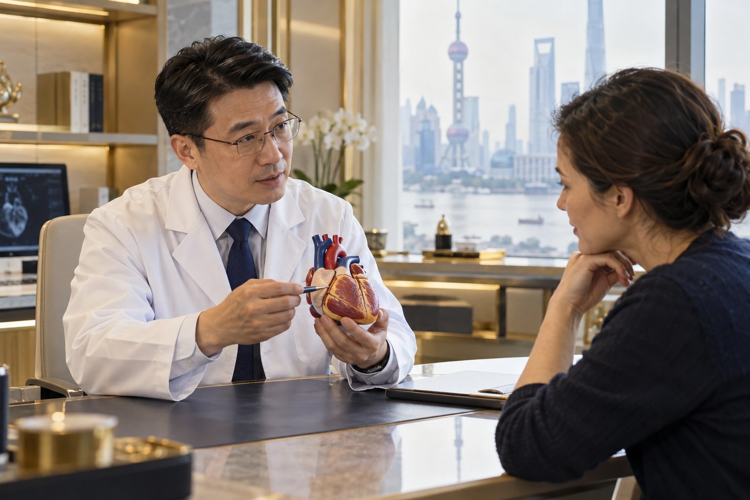 Illustrative specialty scene for Zhongshan Hospital, Fudan University